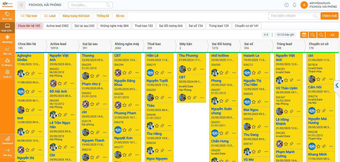 Phần mềm SSALE tại FPT Schools